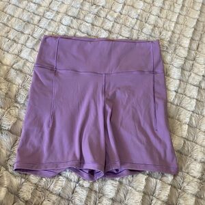 Women's Purple athletic biker Shorts